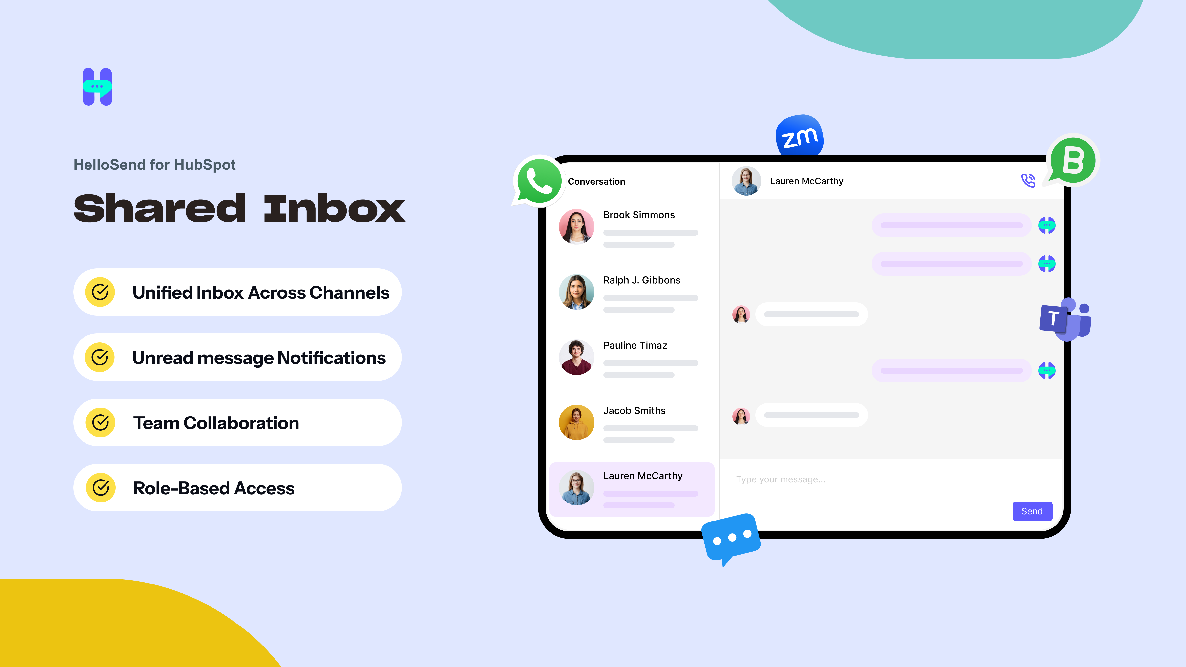 Gemeinsamer Posteingang für SMS- und WhatsApp-Konversationen in HubSpot